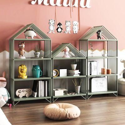 Multi-Functional Goods Shelf Steel Bookcase for Children