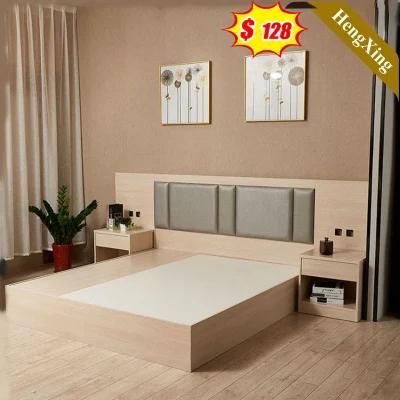 Custom Made Modern Wooden Leather Hotel Living Room Bedroom Furniture King Size Murphy Inflatable Beds