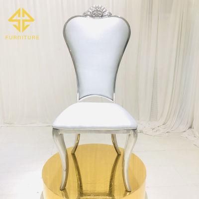 Africa Hot Sale Stainless Steel Dining Chair Hotel Furniture Wedding Events Chairs