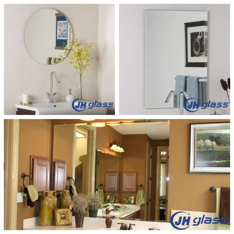 Jinghu China Factory Customize Size Wall Mounted Bath Bathroom Mirror Furniture Makeup Mirror