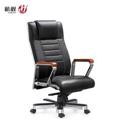 Recling Leather Office Chair Luxury Comfortable Swivel Lift Office Furniture