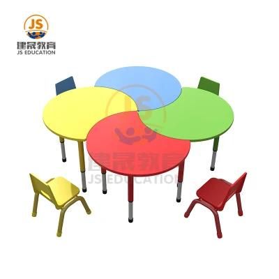 Adjustable Colorful Wood Kindergarten Desk&Kid Furniture