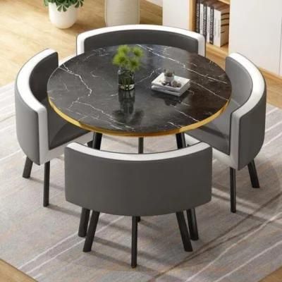 Black Marble Top Gold Gray Steel Banquet Dining Restaurant Coffee Table Wholesale Stackable Event Wedding Party Hotel Cafe Chair