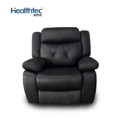 Top Layer Cowhide Leather Modern Adjustable Living Room Sofas Set Recliners