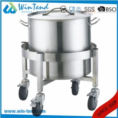 Stainless Steel Transport for Stockpot Kitchen Food Service Trolley