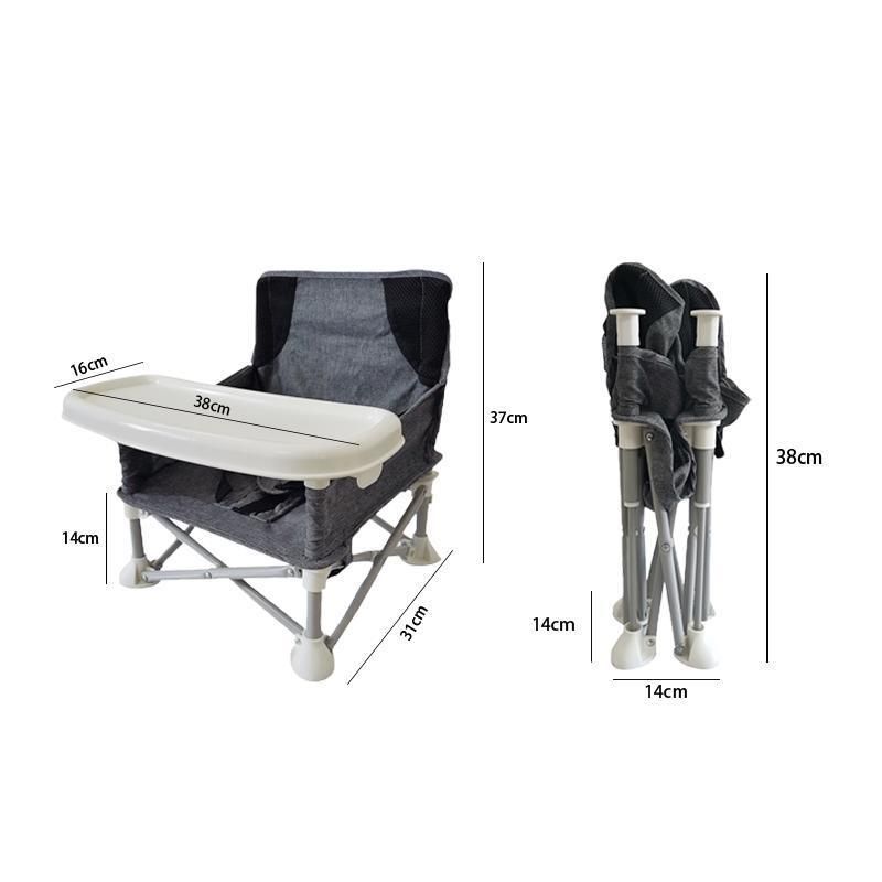 Baby Dining Chair Foldable Backrest Short Children′ S Outdoor Picnic Chair Photo Chair Portable Baby Learning to Sit Small Chair