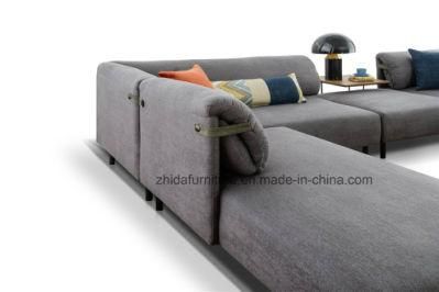 Chinese High Quality Big L Shape Sectional Fabric Sofa