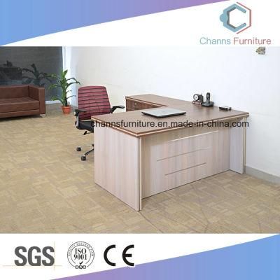 Modern L Shape Manager Wooden Computer Table (CAS-MD1803)