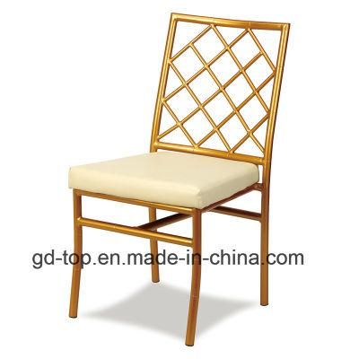 Hotel Furniture Wholesale Luxury Iron Dining Ghost Chairs Louis Wedding Stacking Banquet Chair