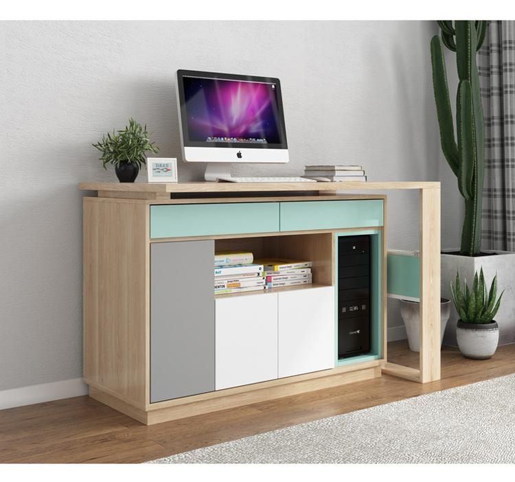 Modern Child Wooden Study Table Set /Adjustable Computer Desk Customized
