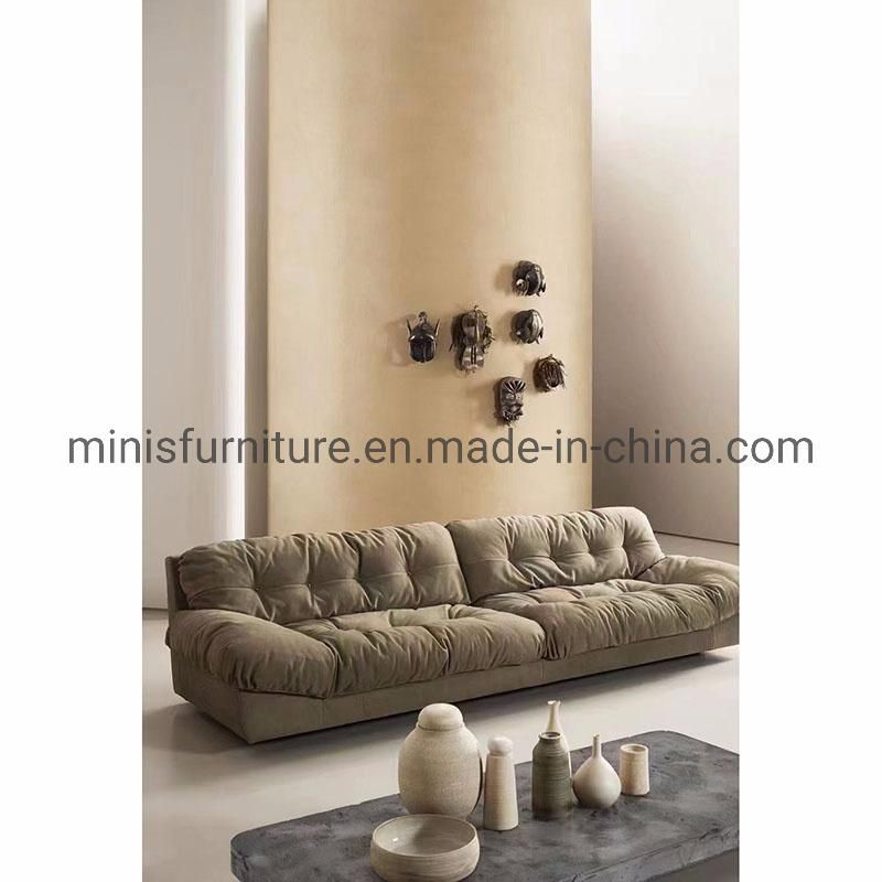 (MN-SF118) Home Living Room Modern Fabric Sofa Furniture Orange Soft Couch