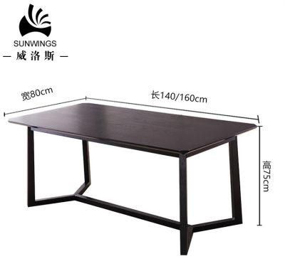 Nordic Wooden Restaurant Furniture Dining Table Made in China Factory From Guangdong