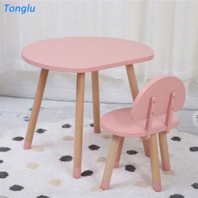 Wooden Simple Modern Kids Writing Table and Chair Set