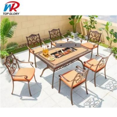 2022 New Design Cast Aluminium Outdoor Garden Patio Dining Furniture