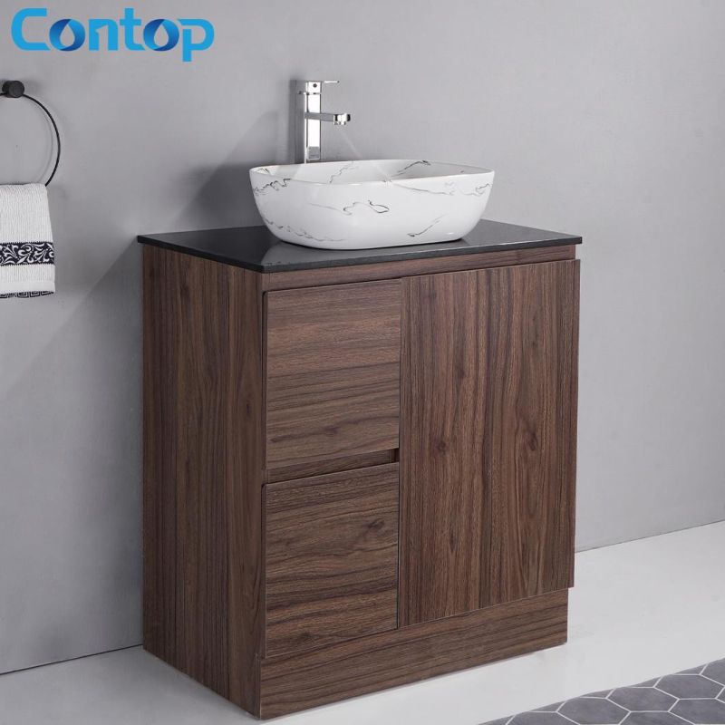 Customized Cabinet Solid Surface Floor Standing New Product Modern Bathroom Vanity