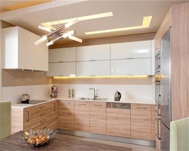 Modern High Quality U Shaped Freestanding Waterproof MDF Melamine Kitchen Cabinet
