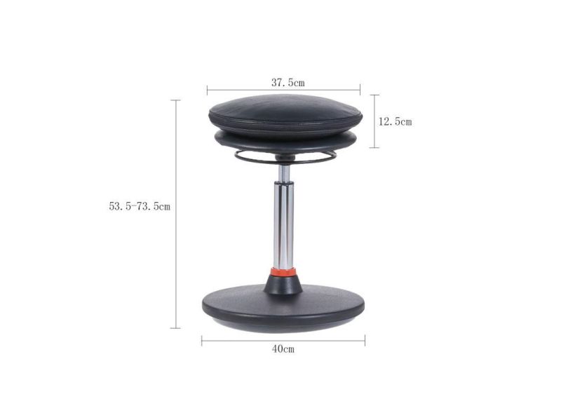 China New Swing Sit Stand Stool Gas Lift Seat and Soft Swivel Active Stool