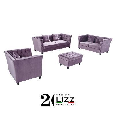 Modern Sectional Living Room Leisure 1+2+3 Fabric Sofa Sets
