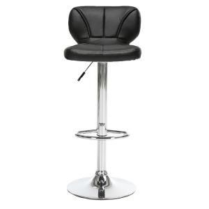Modern New Leather Barstool High Chair with Backrest