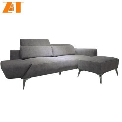 European Style New Type Modern Design Living Room Furniture 3 Seater Fabric Corner Sofa with