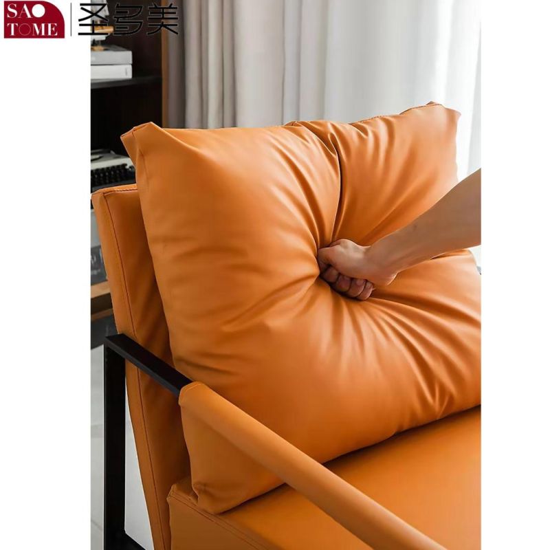 Orange Leisure Living Room Office Reception Sofa Chair
