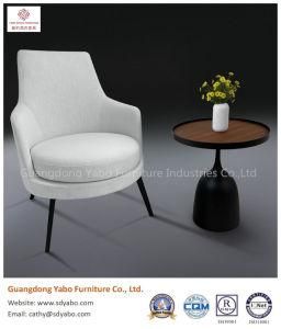 Modern Iron Leg Fabric Upholestry Leisure Chair for Hotel Room and Restaurant Dining Room and Home Living Room