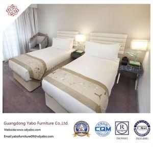 Chinese Foshan Hotel Bedroom Furniture with Wooden Twin Bed (YB-D-36)