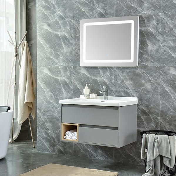 Sp-8405 Free Standing Tall Narrow Bathroom Cabinet Modern Wall Mounted Cabinet Furniture Ceramic Basin Bathroom Vanity Wooden Bathroom Mirror Cabinet Furniture