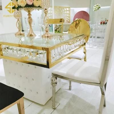 High Quality Stainless Steel Wedding Chairs Gold Dining Chair