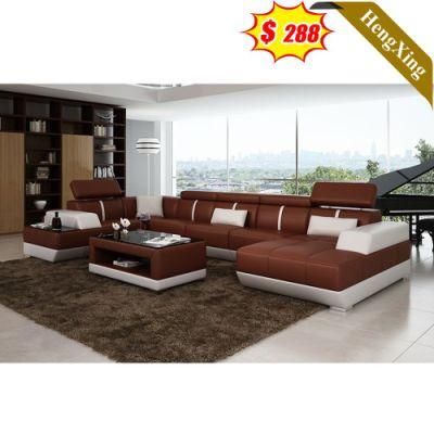 Modern Home Living Room Furniture PU Leather Fabric Sofa Office