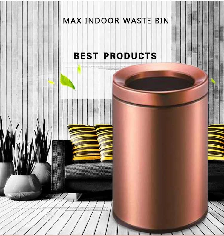 Modern Decorative Steel Recycling Usage Worktop Waste Bin Hotel Room