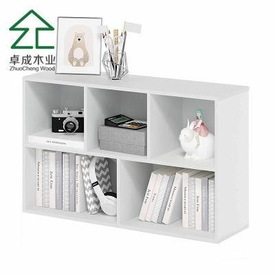 Bookcase 2-Tier Bookshelf Wood Cube Bookcase