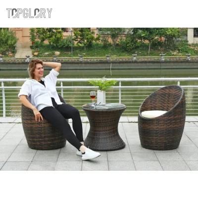 Factory Wholesale Cheap Outdoor Garden Furniture Coffee Table Set Rattan Chair