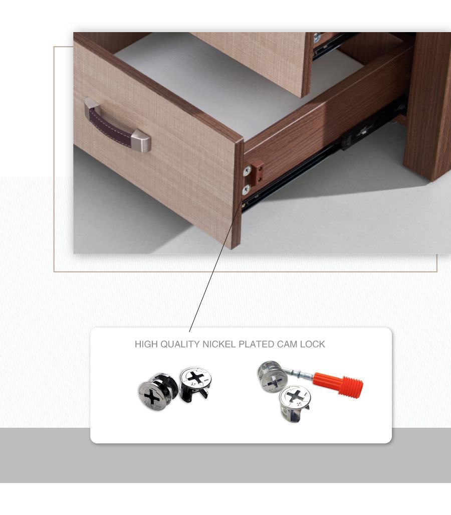 High Quality Modern Design Safe Material MDF 160cm 180cm 200cm Wooden Executive Office Desk