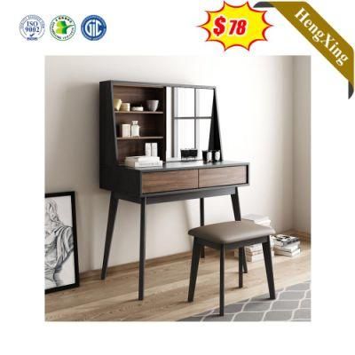 Modern Style Wooden Home Hotel Bedroom Furniture Set Study Desk Dressing Table Dresser with Chair