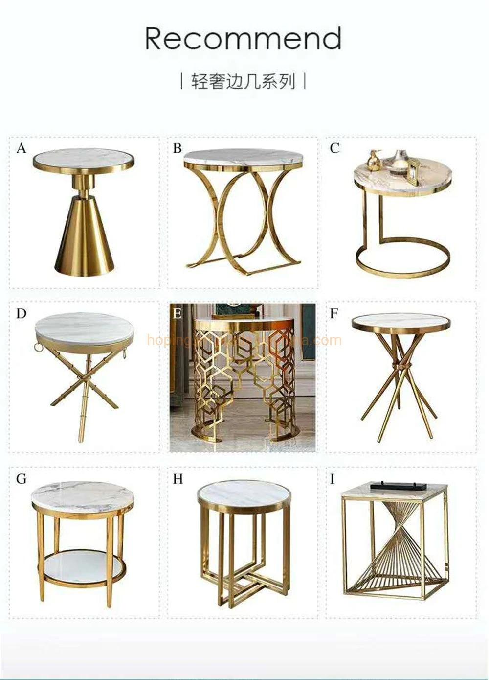 Luxury Restaurant Dining Hotel Banquet Wedding Event Furniture Round Glass Coffee Table