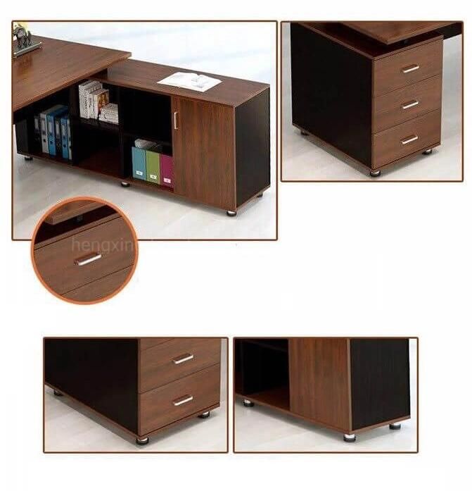 Boss Room Modern Office Furniture with Shapes Collocation Cabinet