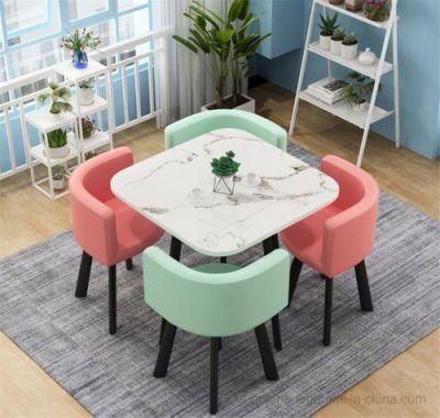 Fluorescent Green Kitchen Table Chair Set Dining Room for Small Spaces Table Dinner Table Home Furniture Rectangular Modern Small Furniture