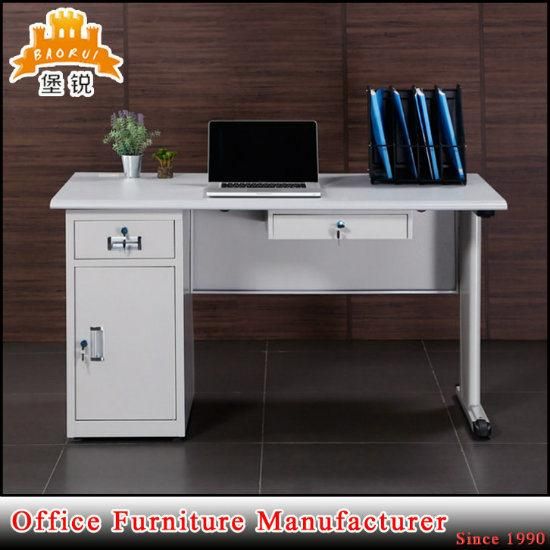 Modern Furniture 3 Drawers Desk Metal Office Computer Table