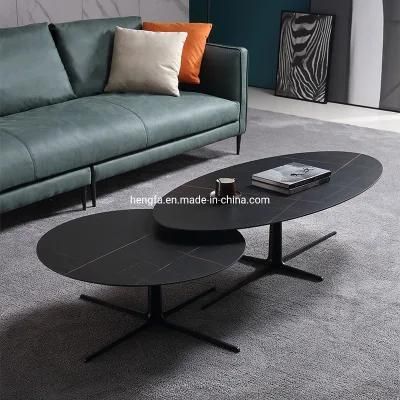 Office Furniture Steel Black Steel Legs Hotel Small Coffee Table
