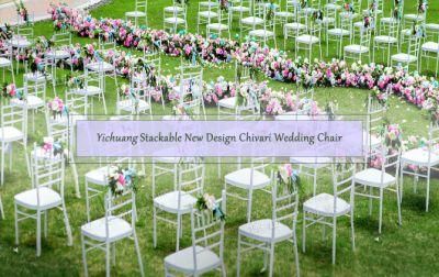 Wholesale Stacking White Metal Tiffany Chiavari Wedding Chair for Event and Banquet
