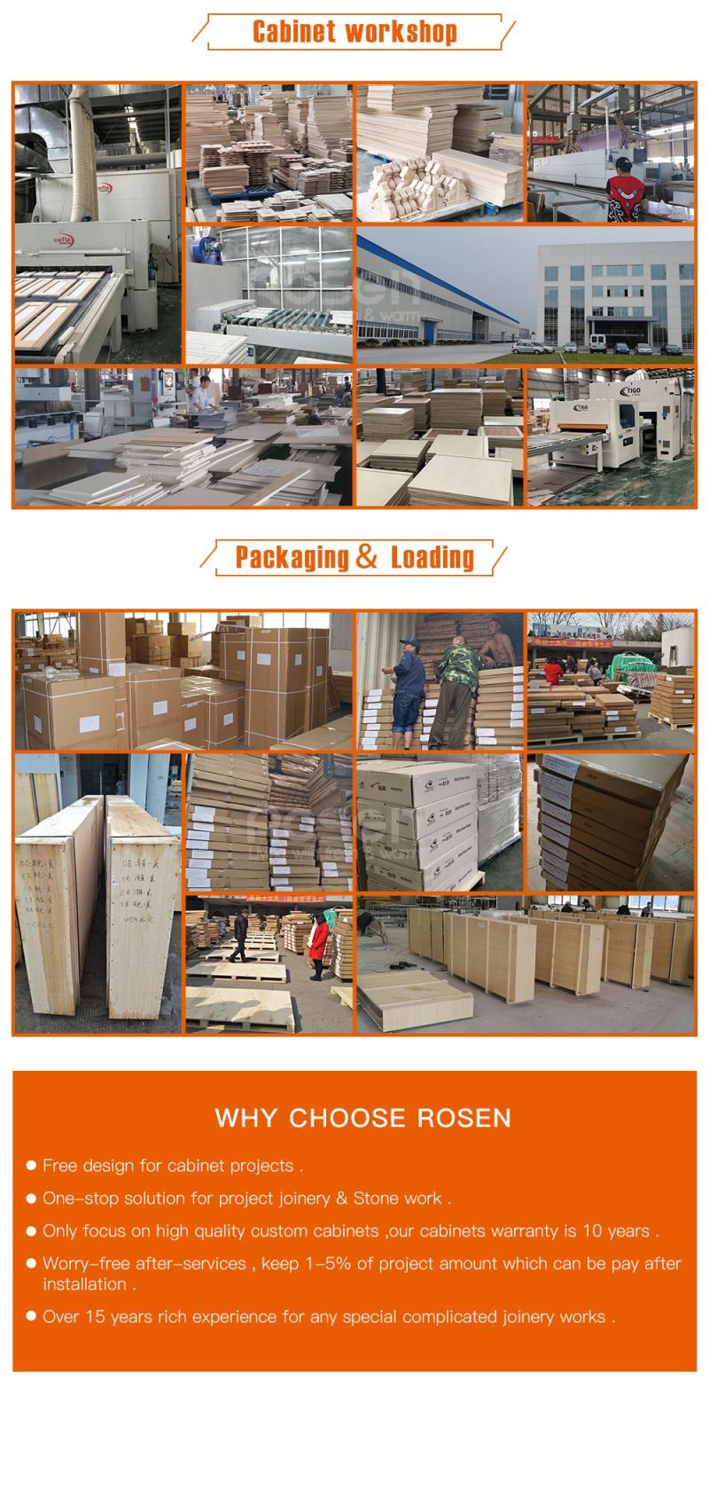 Industrial High Grade Large Storage Plywood Laminate Kitchen Cabinet