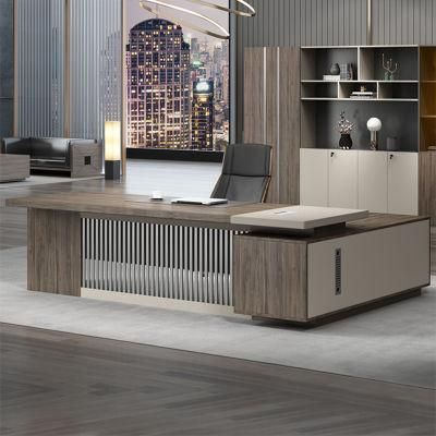 Large Desk Boss Desk Simple Modern Table and Chair Combination General Manager Desk Executive Desk Office Furniture