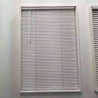 50mm Black Manual Wooden Blind for Window Decoration