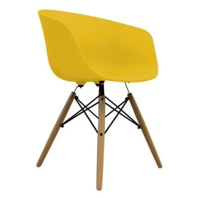 Hot Modern Style Yellow Dining Chair Plastic Chair Outdoor Chair
