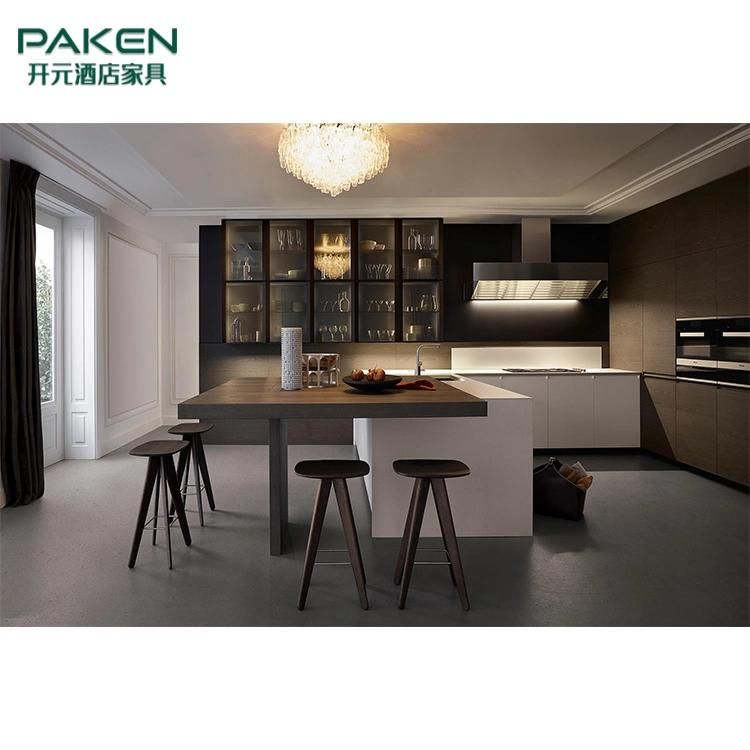 Customize Modern Style Kitchen Cabinet Furniture for Luxury Apartmen Villa