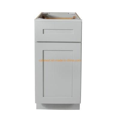 Factory Wholesale White Grey Shaker Plywood Solid Birch Kitchen Cabinets