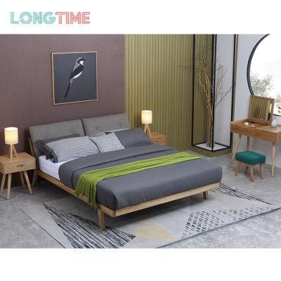 High Quality Modern Wood Grain High Gloss Bedroom Furniture Set
