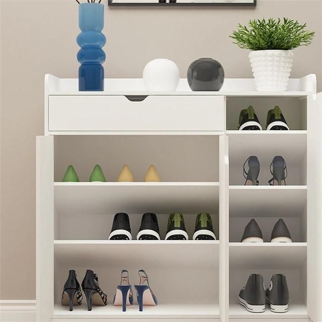 Euro/Modern/Creative Style Stand Wood Grain/White/Black Shoe Storage Cabinet with Door