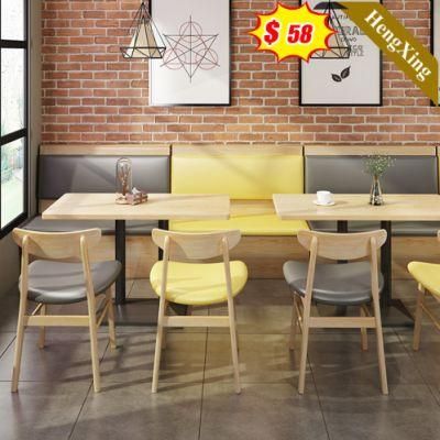 2022 Latest Style Factory Wholesale Project Restaurant Furniture Square Wood Dining Table with Chair